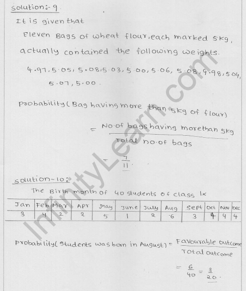 RD Sharma Class 9 Solutions Chapter 25 Probability 7