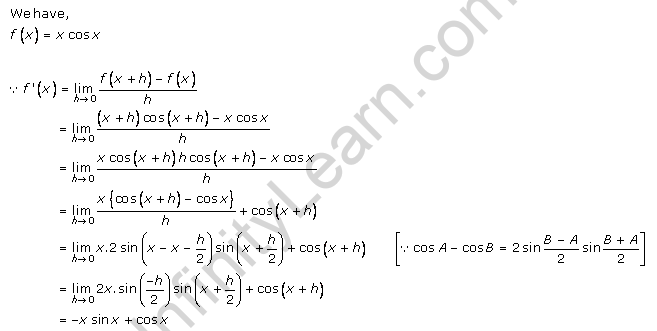 RD-Sharma-class-11 Solutions-Derivatives-Chapter-30-Ex-30.2-Q-3 i