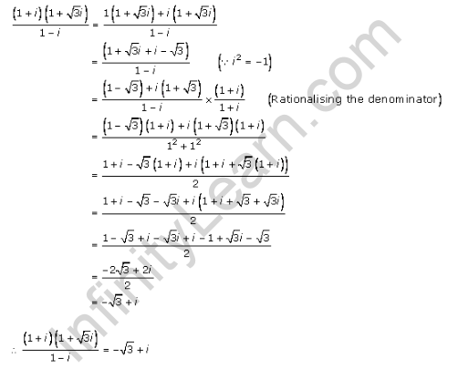 RD-Sharma-class-11-Solutions-Chapter-13-Complex-Numbers-Ex-13.2-Q-1-v