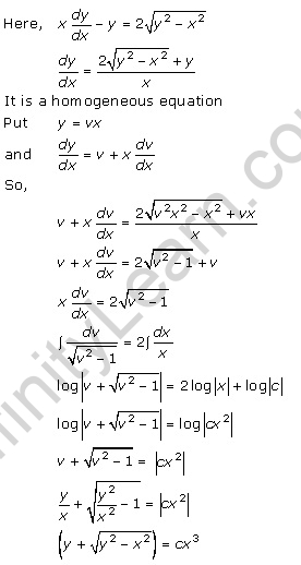 RD Sharma Class 12 Solutions Chapter 22 Differential Equations Ex 22.9 Q29
