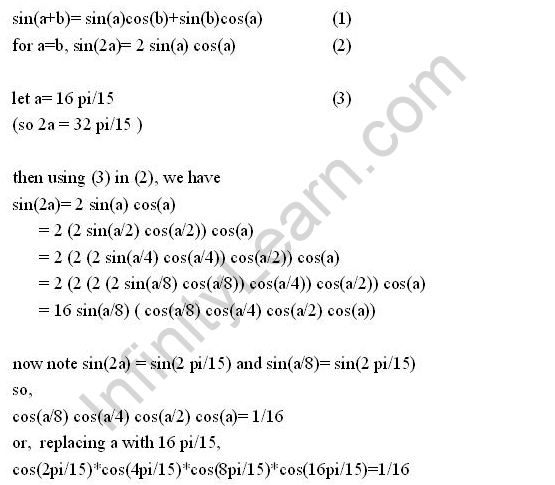 RD-Sharma-class-11-Solutions-Chapter-9-Tigonometric-Ratios-of-Multiple-And-Submultiple-Angles-Ex-9.1-Q-16