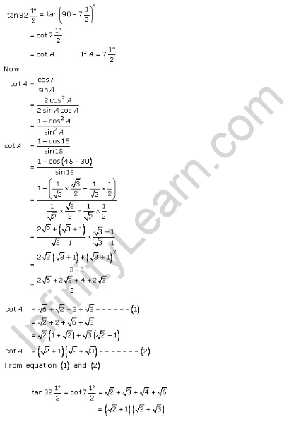 RD-Sharma-class-11-Solutions-Chapter-9-Tigonometric-Ratios-of-Multiple-And-Submultiple-Angles-Ex-9.1-Q-27