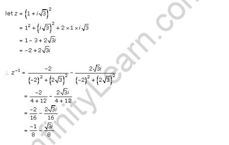RD-Sharma-class-11-Solutions-Chapter-13-Complex-Numbers-Ex-13.2-Q-4-i