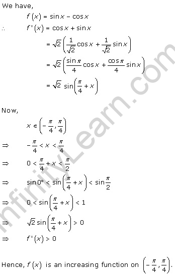 Free Online RD Sharma Class 12 Solutions Chapter 17 Increasing and Decreasing Functions Ex 17.2 Q27