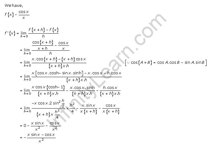 RD-Sharma-class-11 Solutions-Derivatives-Chapter-30-Ex-30.2-Q-3 v