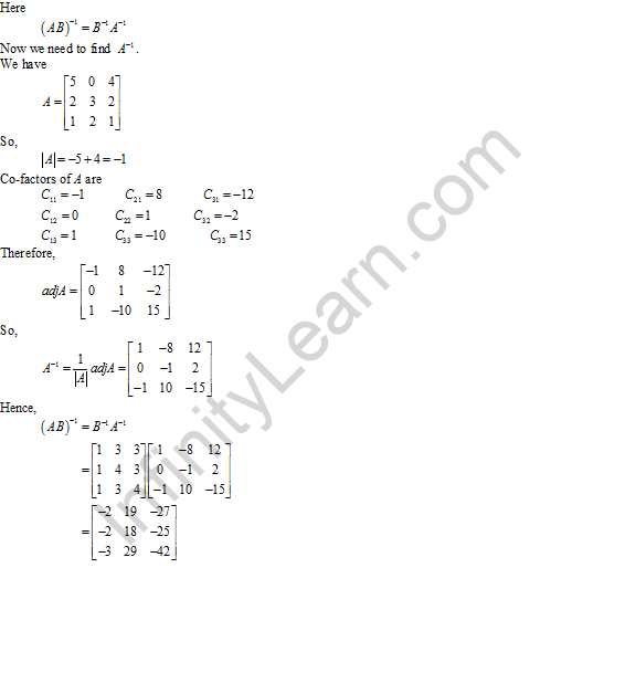 RD Sharma Class 12 Solutions Chapter 7 Adjoint and Inverse of Matrix Ex 7.1 Q15