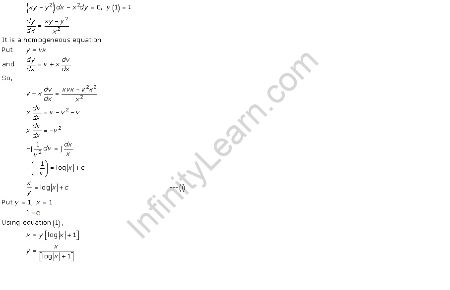 RD Sharma Class 12 Solutions Chapter 22 Differential Equations Ex 22.9 Q36-iv