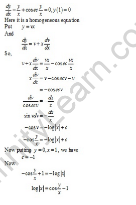 RD Sharma Class 12 Solutions Chapter 22 Differential Equations Ex 22.9 Q36-iii