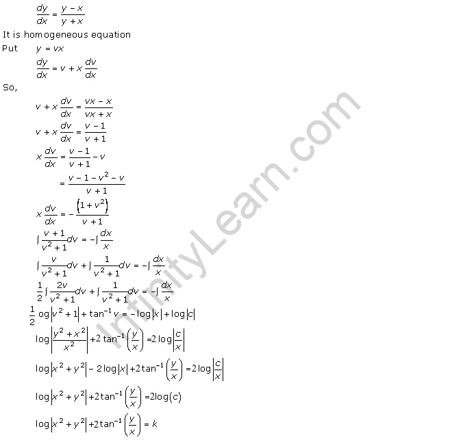 RD Sharma Class 12 Solutions Chapter 22 Differential Equations Ex 22.9 Q2