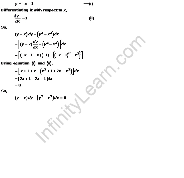 RD Sharma Class 12 Solutions Chapter 22 Differential Equations Ex 22.3 Q14