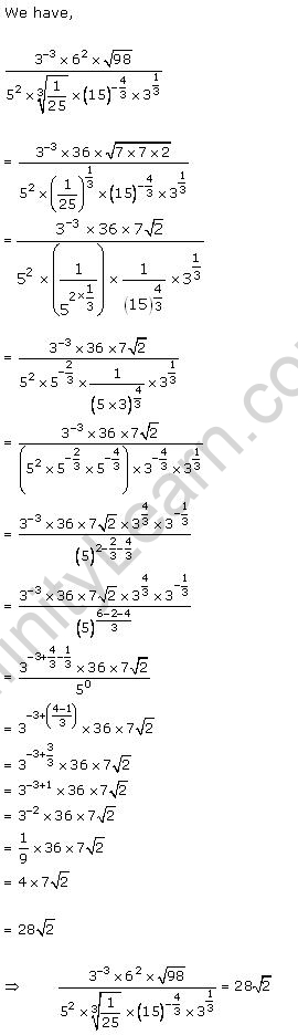 RD-Sharma-Class-9-Solutions-chapter-2-Exponents-of-Real -Numbers-Ex-2.1-Q3-viii