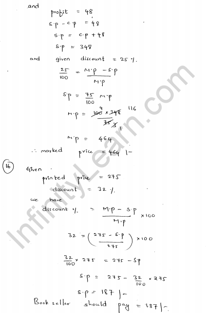 RD-Sharma-Class-8-Solutions-Chapter-13-Profit-Loss-Discount-And-VAT-Ex-13.2-Q-11
