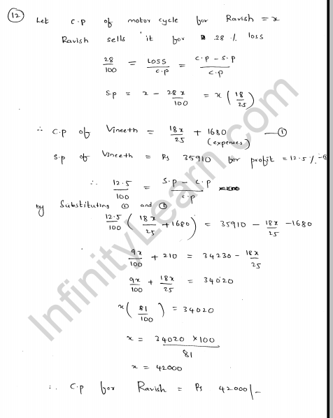 RD-Sharma-Class-8-Solutions-Chapter-13-Profit-Loss-Discount-And-VAT-Ex-13.1-Q-8