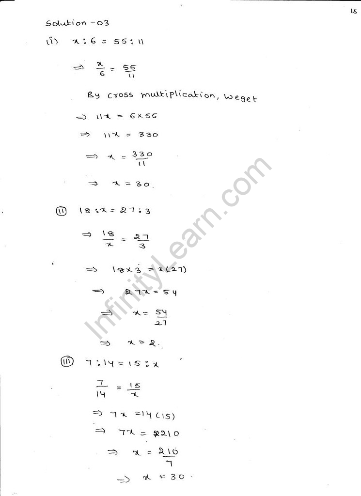 RD Sharma Solutions for Class 6 Chapter 9 Ratio, Proportion and Unitary  Method download PDF