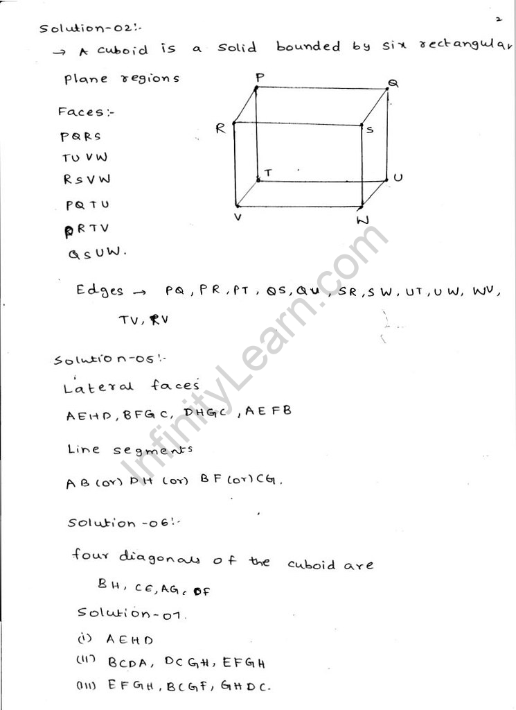 RD Sharma Class 6 Maths Solutions Chapter 16 Understanding Three ...