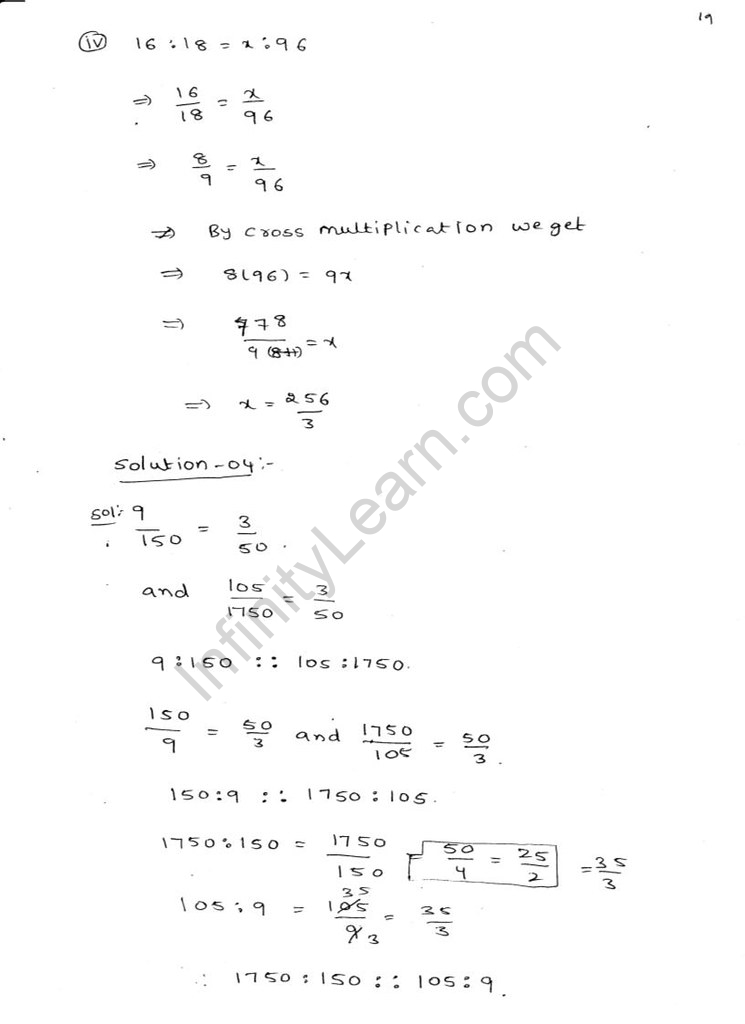 RD Sharma Solutions for Class 6 Chapter 9 Ratio, Proportion and Unitary  Method download PDF