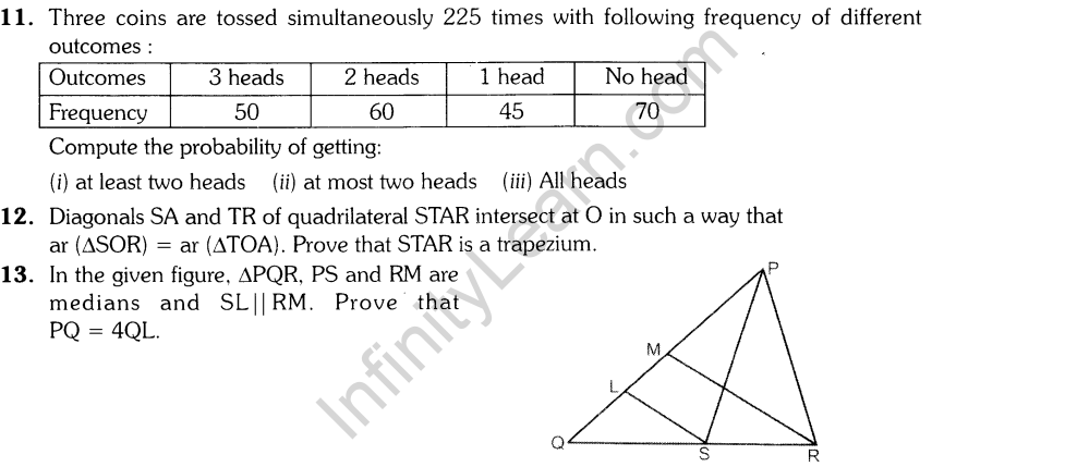 CBSE Sample Papers for Class 9 SA2 Maths Solved 2016 Set 9-4