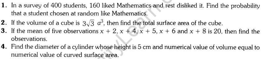 CBSE Sample Papers for Class 9 SA2 Maths Solved 2016 Set 7-1