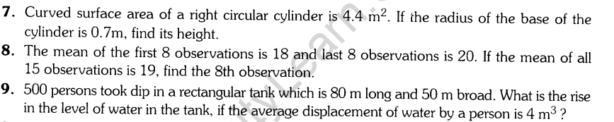 CBSE Sample Papers for Class 9 SA2 Maths Solved 2016 Set 5-3