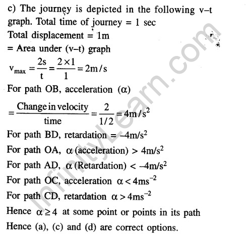 JEE Main Previous Year Papers Questions With Solutions Physics Kinematics-43