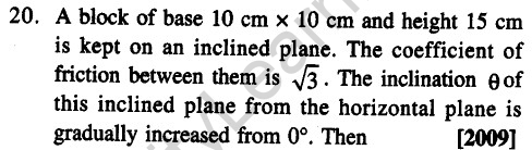 JEE Main Previous Year Papers Questions With Solutions Physics Laws of Motion-22