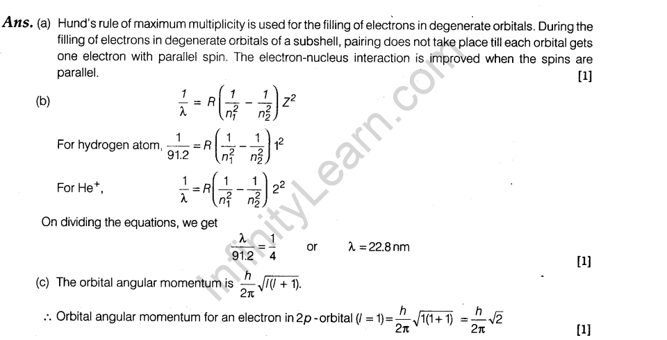 CBSE Sample Papers for Class 11 Chemistry Solved 2016 Set 4-41