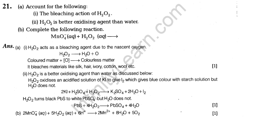 CBSE Sample Papers for Class 11 Chemistry Solved 2016 Set 5-52