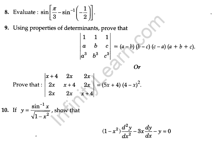 CBSE Sample Papers for Class 12 Maths Solved 2016 Set 7-3