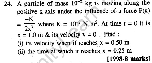 JEE Main Previous Year Papers Questions With Solutions Physics Kinematics-24