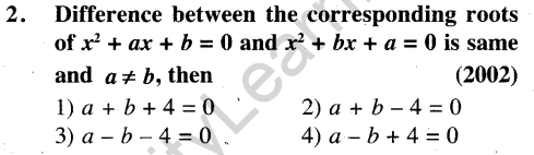 JEE Main Previous Year Papers Questions With Solutions Maths Quadratic Equestions And Expressions-2