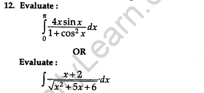 CBSE Sample Papers for Class 12 Maths Solved 2016 Set 1-12