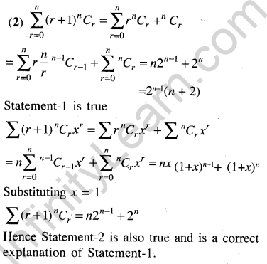 JEE Main Previous Year Papers Questions With Solutions Maths Binomial Theorem and Mathematical Induction-48