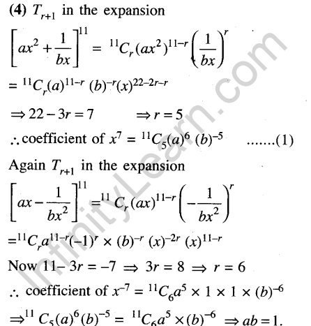 JEE Main Previous Year Papers Questions With Solutions Maths Binomial Theorem and Mathematical Induction-39