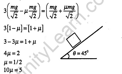 JEE Main Previous Year Papers Questions With Solutions Physics Laws of Motion-65