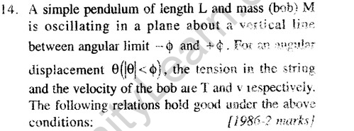 JEE Main Previous Year Papers Questions With Solutions Physics Simple Harmonic Motion-18