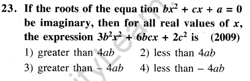 JEE Main Previous Year Papers Questions With Solutions Maths Quadratic Equestions And Expressions-23