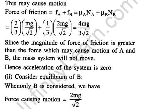 JEE Main Previous Year Papers Questions With Solutions Physics Laws of Motion-48