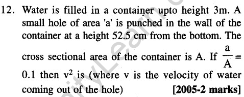 JEE Main Previous Year Papers Questions With Solutions Physics Properties of Matter-12
