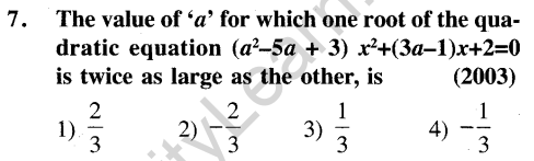 JEE Main Previous Year Papers Questions With Solutions Maths Quadratic Equestions And Expressions-7