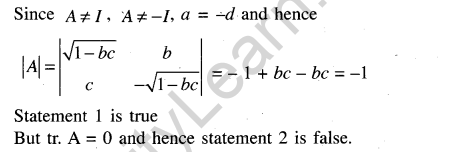 JEE Main Previous Year Papers Questions With Solutions Maths Matrices, Determinatnts and Solutions of Linear Equations-48