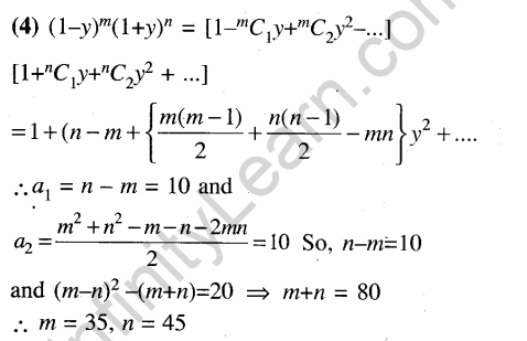 JEE Main Previous Year Papers Questions With Solutions Maths Binomial Theorem and Mathematical Induction-43