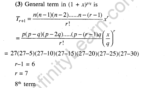 JEE Main Previous Year Papers Questions With Solutions Maths Binomial Theorem and Mathematical Induction-33