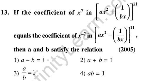 JEE Main Previous Year Papers Questions With Solutions Maths Binomial Theorem and Mathematical Induction-13
