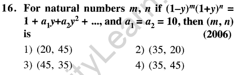 JEE Main Previous Year Papers Questions With Solutions Maths Binomial Theorem and Mathematical Induction-16