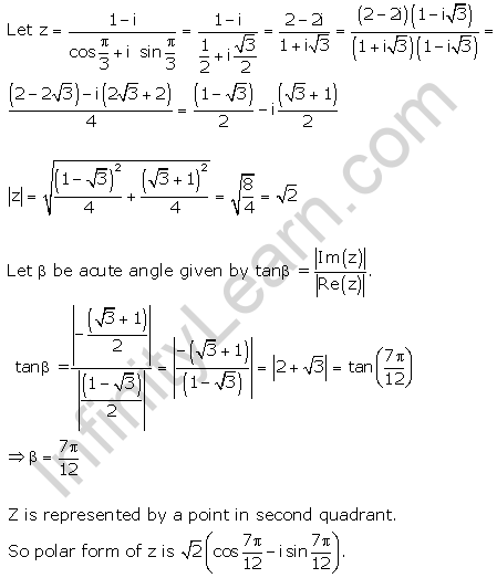 RD-Sharma-class-11-Solutions-Chapter-13-Complex-Numbers-Ex-13.4-Q-3-vi