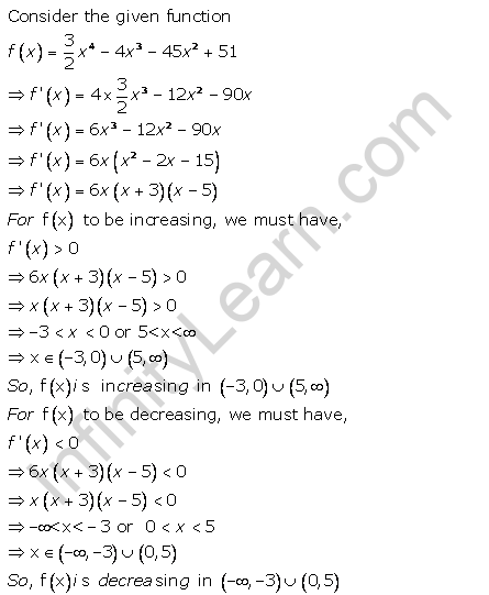 RD Sharma Class 12 Solutions Chapter 17 Increasing and Decreasing Functions Ex 17.2 Q1-xxvii