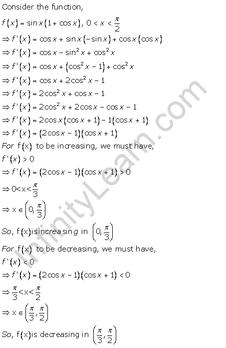 RD Sharma Class 12 Solutions Chapter 17 Increasing and Decreasing Functions Ex 17.2 Q39-iii
