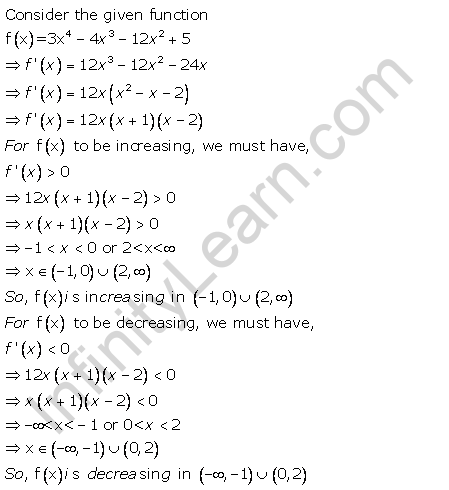 RD Sharma Class 12 Solutions Chapter 17 Increasing and Decreasing Functions Ex 17.2 Q1-xxvi