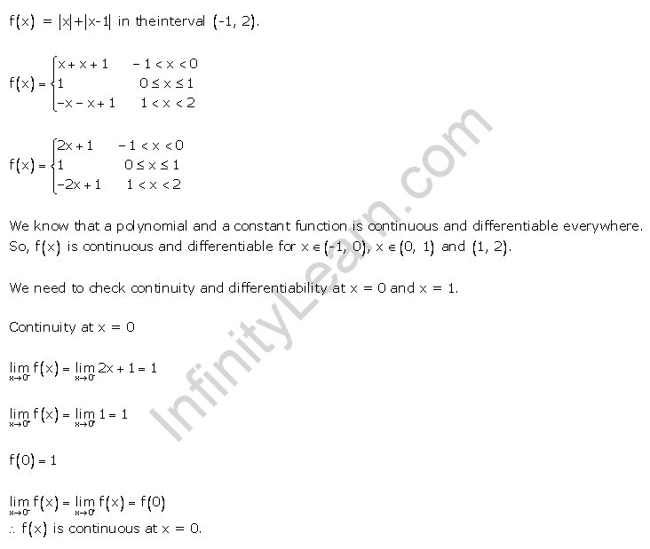 RD Sharma Class 12 Solutions Chapter 10 Differentiability Ex 10.1 Q5