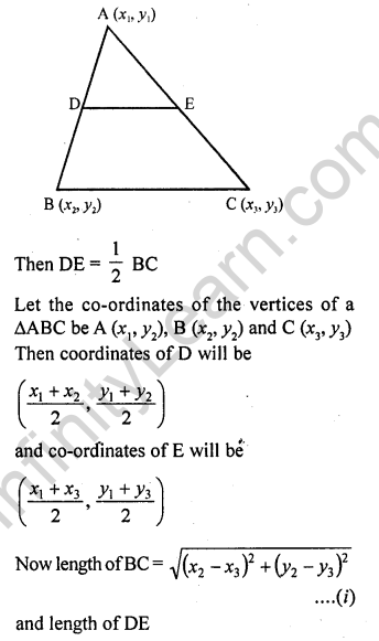 RD Sharma Class 10 Solutions Chapter 14 Co-Ordinate Geometry